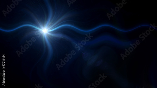 twirl star cross lens flare blue