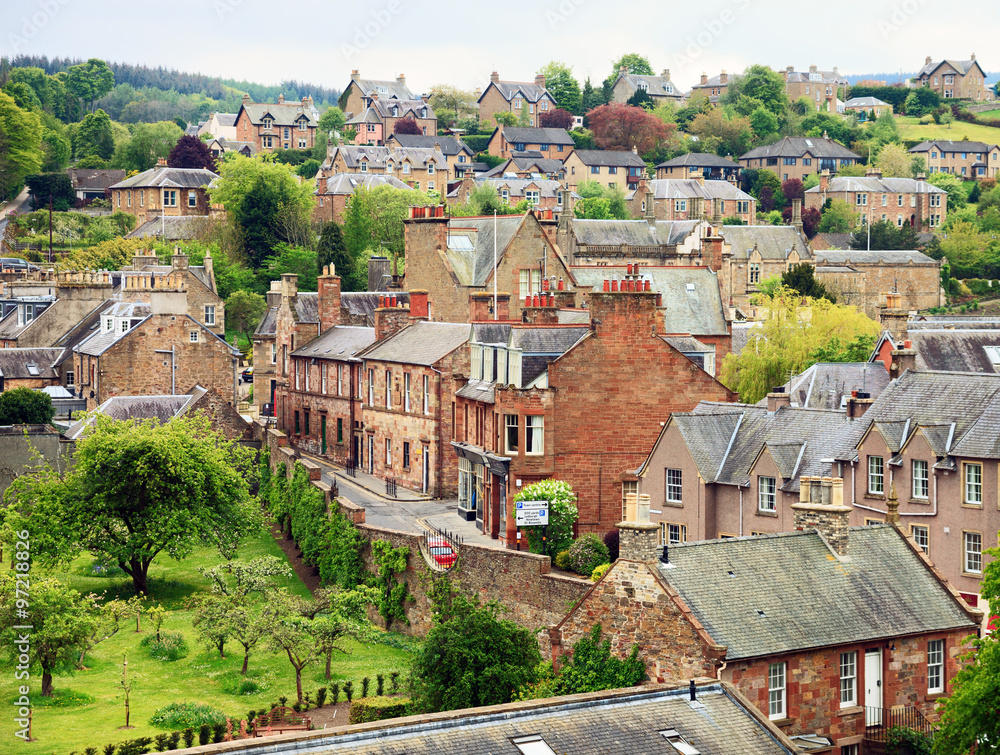 Melrose - small town in the Scottish Borders, Scotland, United Kingdom