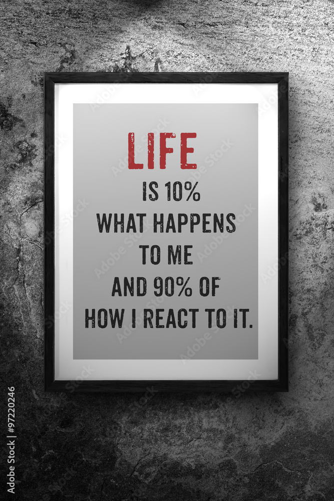 Fototapeta premium Inspirational motivating quote