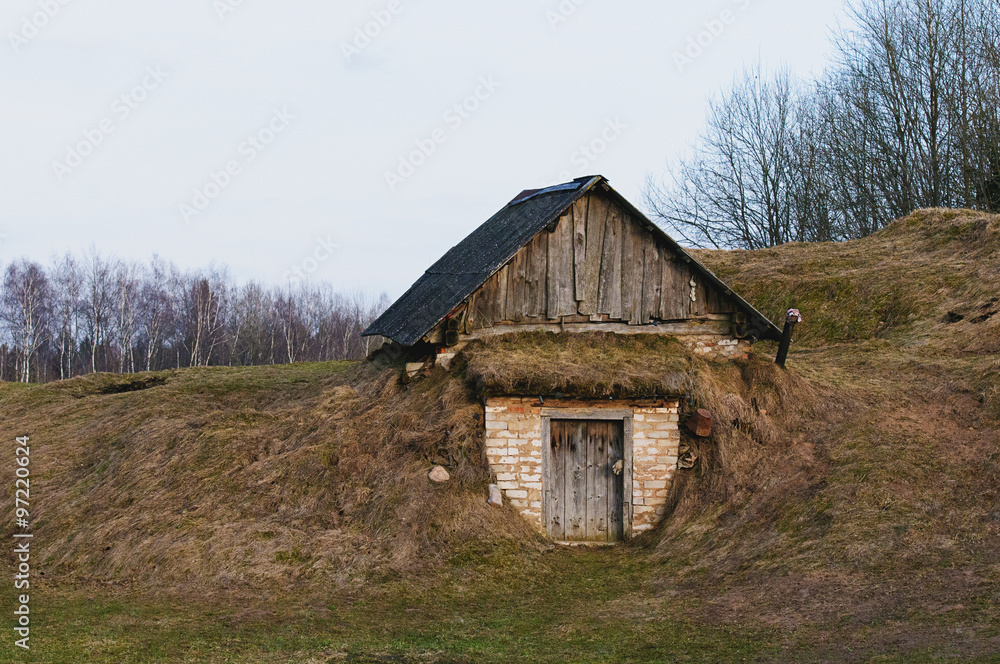 Old house in ground