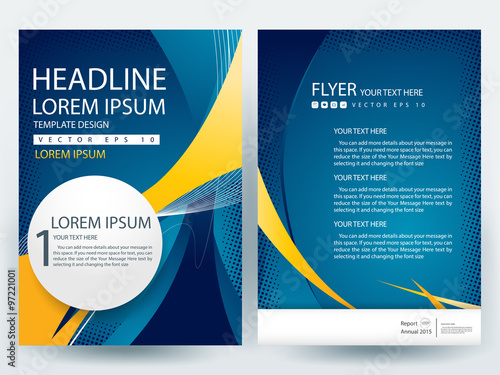 Abstract vector modern flyers brochure / annual report /design templates / stationery with white background in size a4