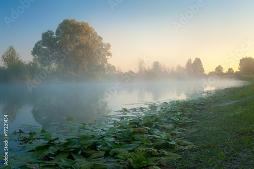 Dawn at the small lake
