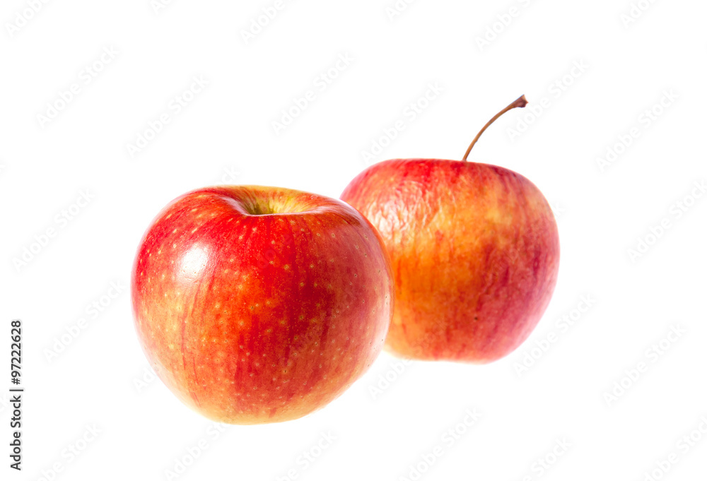 Red apple fruit isolated on white background Red apple fruit isolated on white background