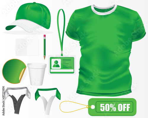 green sport corporate identity template