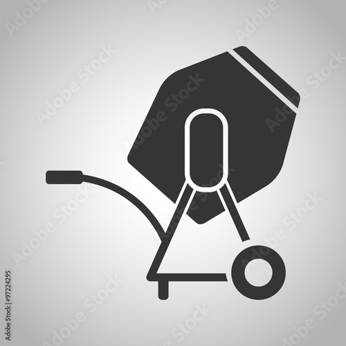 Concrete mixer icon