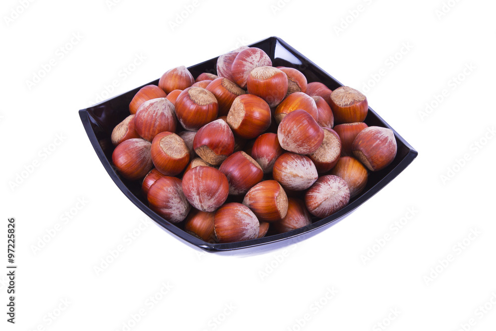 Obraz premium hazelnuts on bowl