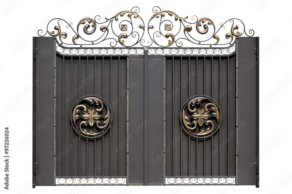 Decorative iron gate. Stock Photo | Adobe Stock