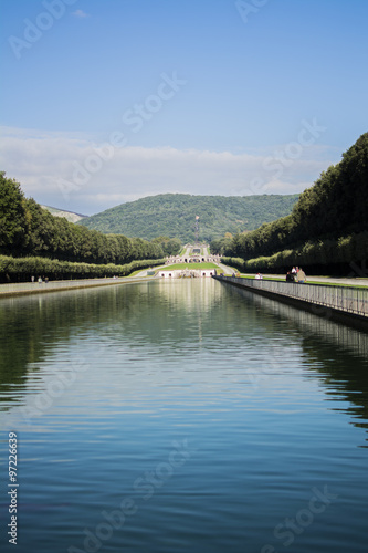 particular of pool in royal palace of Caserta