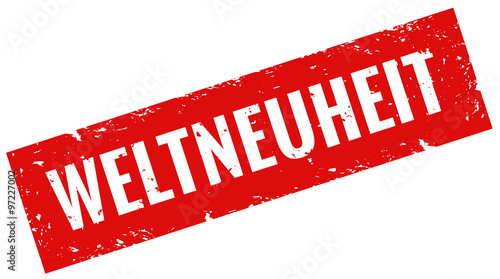 weltneuheit Stempel rot 