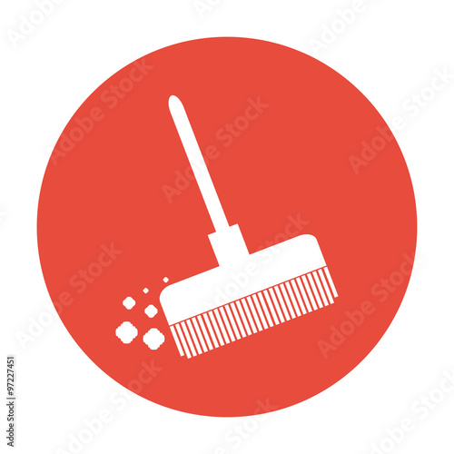 Broom vector icon