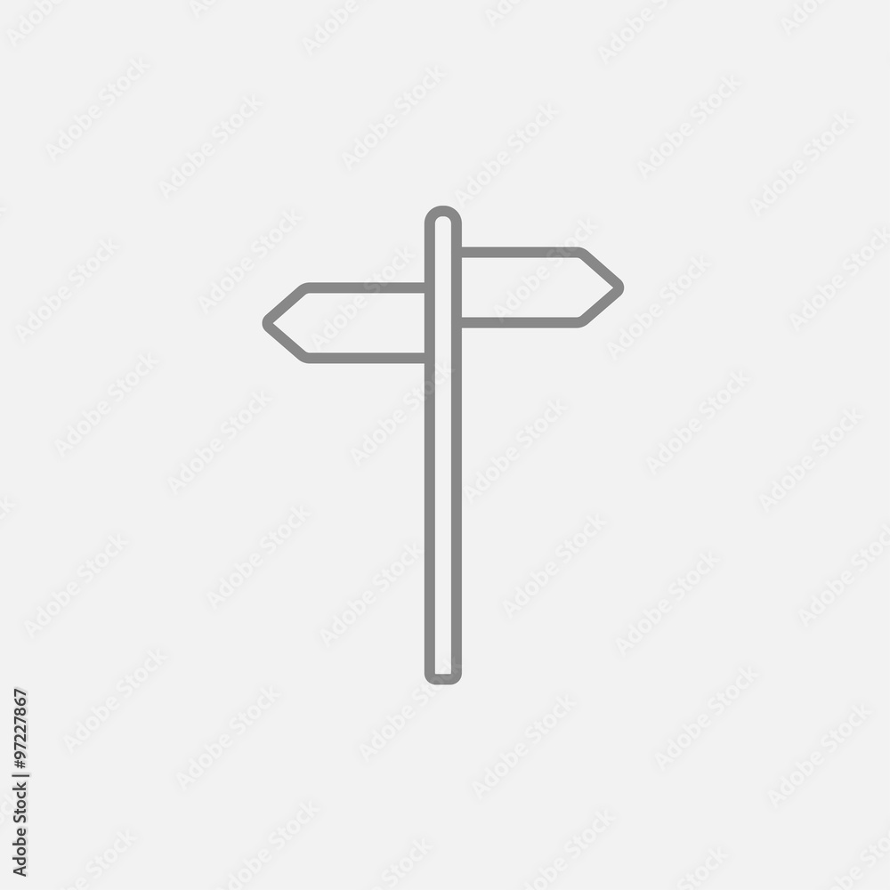 Travel traffic sign line icon Travel traffic sign line icon