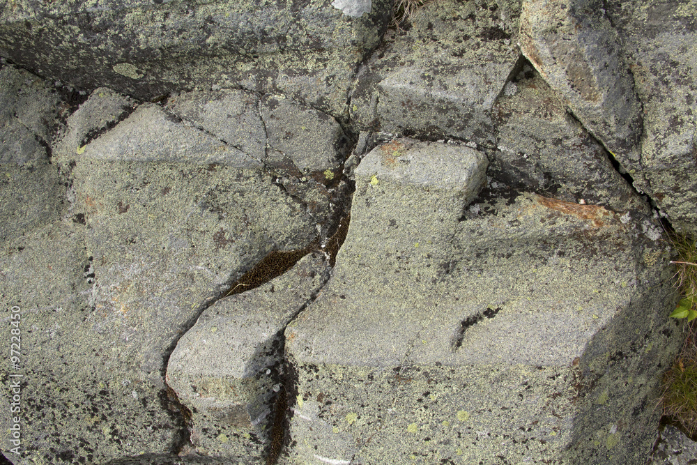 Glacial groove in granite bedrock, Mt. Kearsarge, New Hampshire. Glacial groove in granite bedrock, Mt. Kearsarge, New Hampshire.
