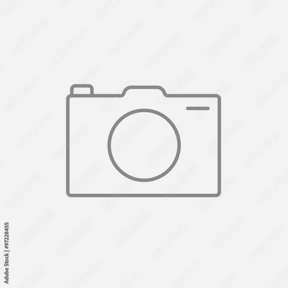 Camera line icon. Camera line icon.