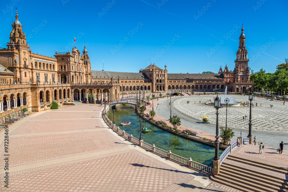 Spanish Square (Plaza de Espana) in Sevilla, Spain