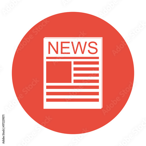 Flat  icon of news