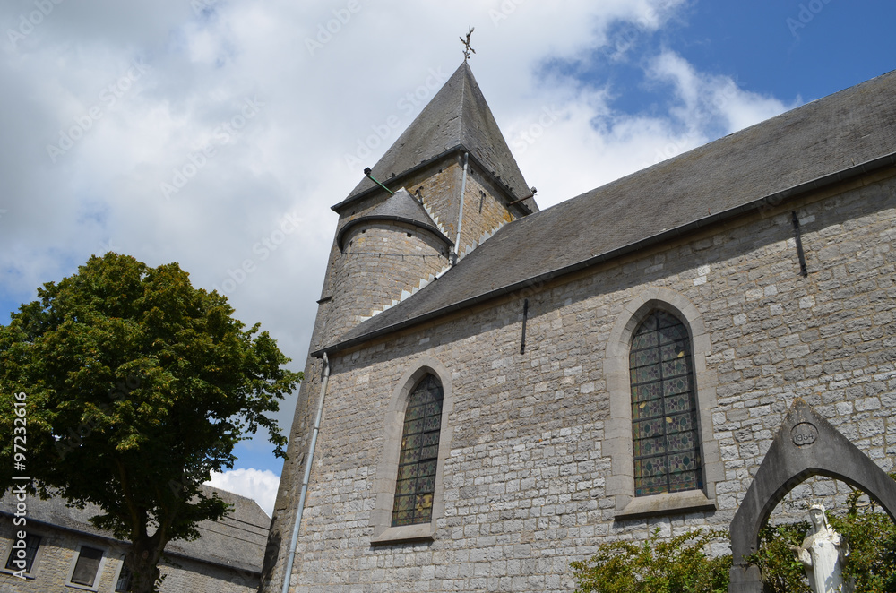 Church in little Belgian village Church in little Belgian village