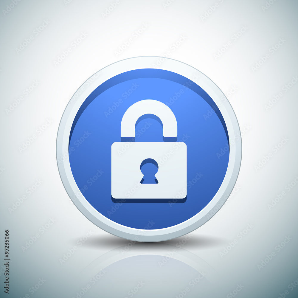 Secure lock button Secure lock button