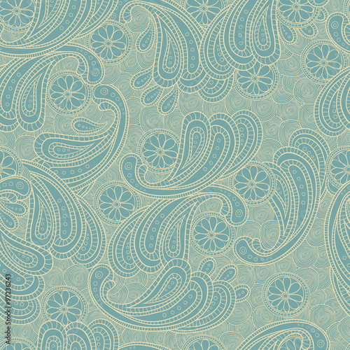 Floral doodle seamless background texture pattern