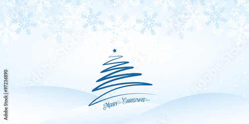 Wintry Landscape with Tree