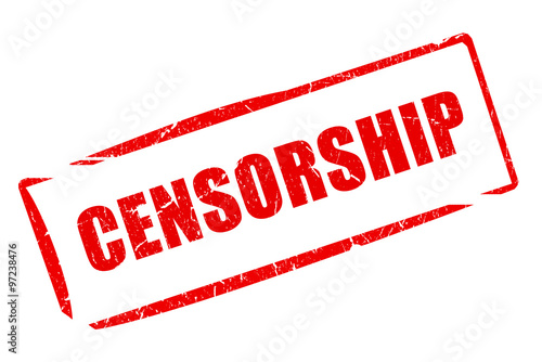 Censorship rubber stamp photo