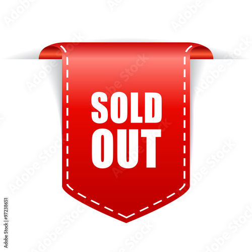 Sold out ribbon