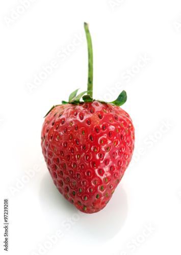 Strawberry Fresh strawberry on white background.