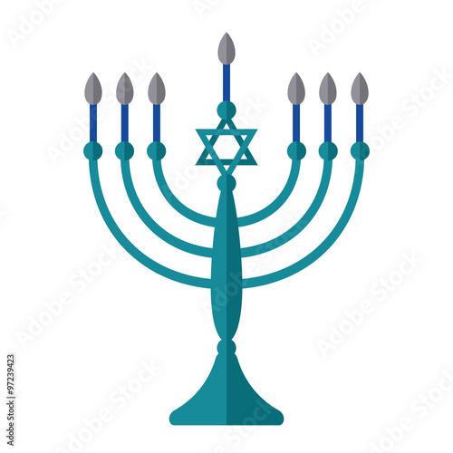 Menorah vector illustration