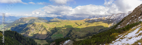 Mountain panorama - Alpe di Siusi, Trentino Alto adige - Italy © zefyrus