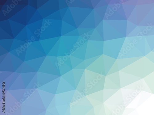 Blue gradient polygon shaped background