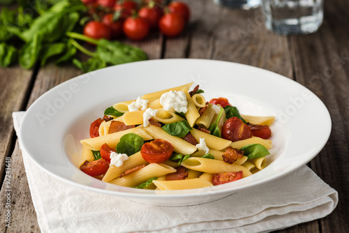 Tomato and Bacon Penne Pasta