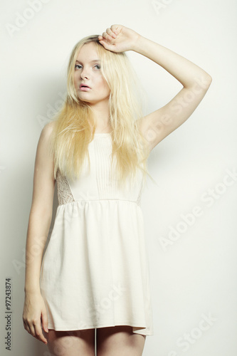 young fashion blond woman 
