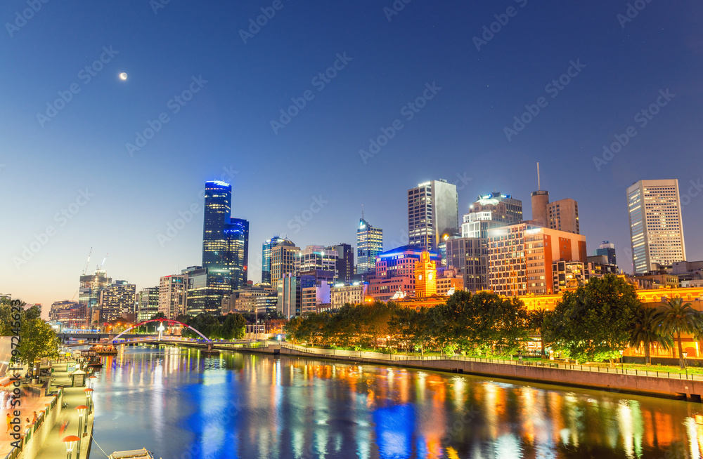 Melbourne, Victoria - Australia. Beautiful city skyline