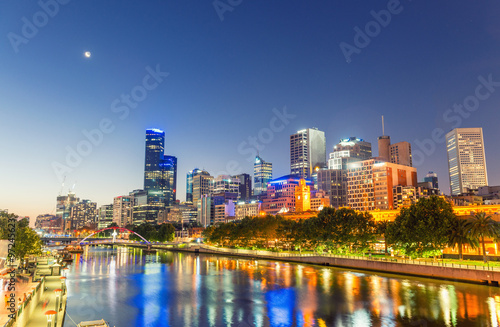 Melbourne  Victoria - Australia. Beautiful city skyline