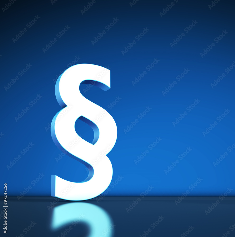 Paragraph Symbol On Blue Paragraph Symbol On Blue