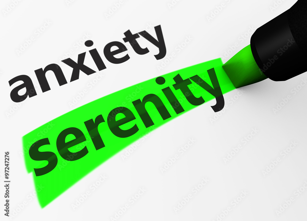 Serenity Vs Anxiety Sign Serenity Vs Anxiety Sign