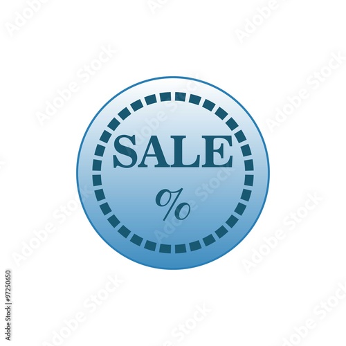 Sale discount logo icon Vector