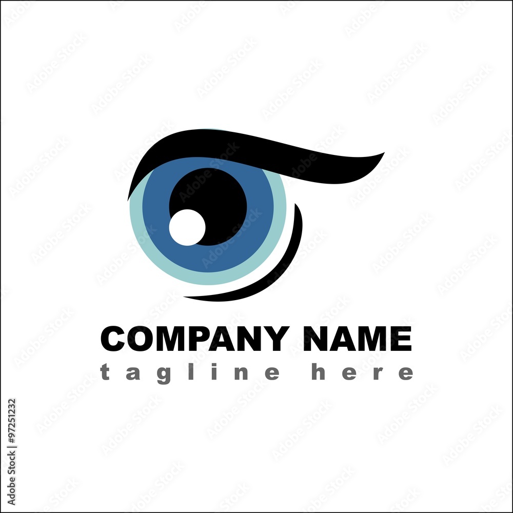 Eye vector logo icon Eye vector logo icon