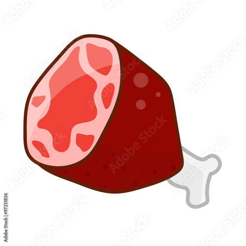 meat isolated illustration