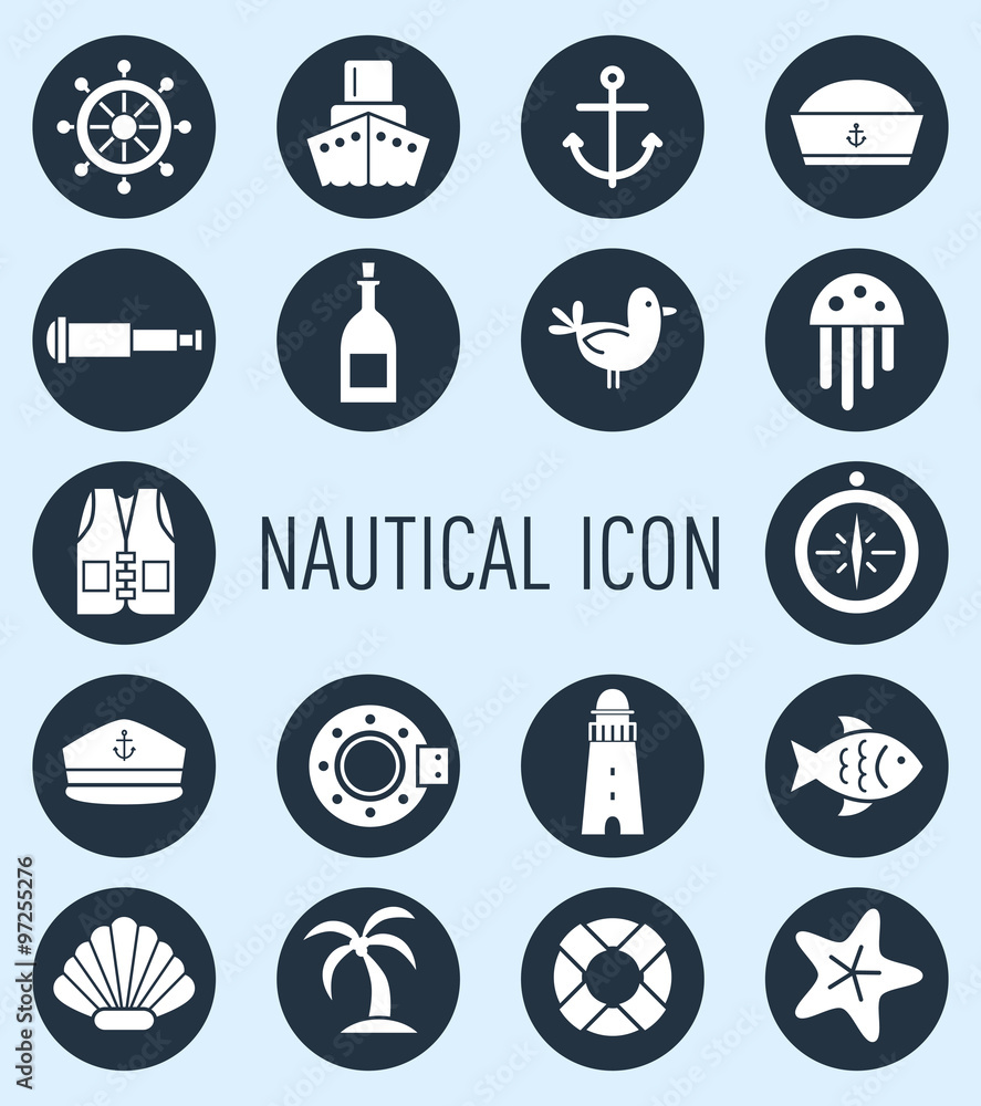 set of nautical icon
