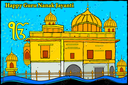 Happy Guru Nanak Jayanti background photo