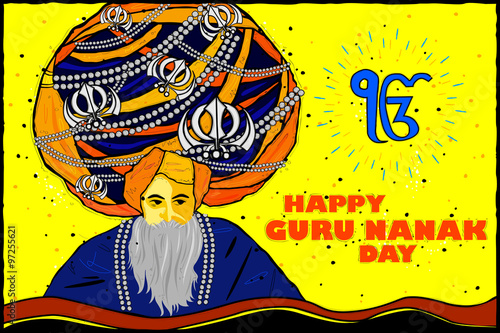 Happy Guru Nanak Jayanti background