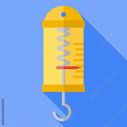 Vector flat physics dynamometer