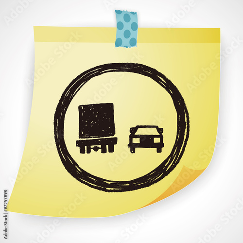 no overtaking doodle