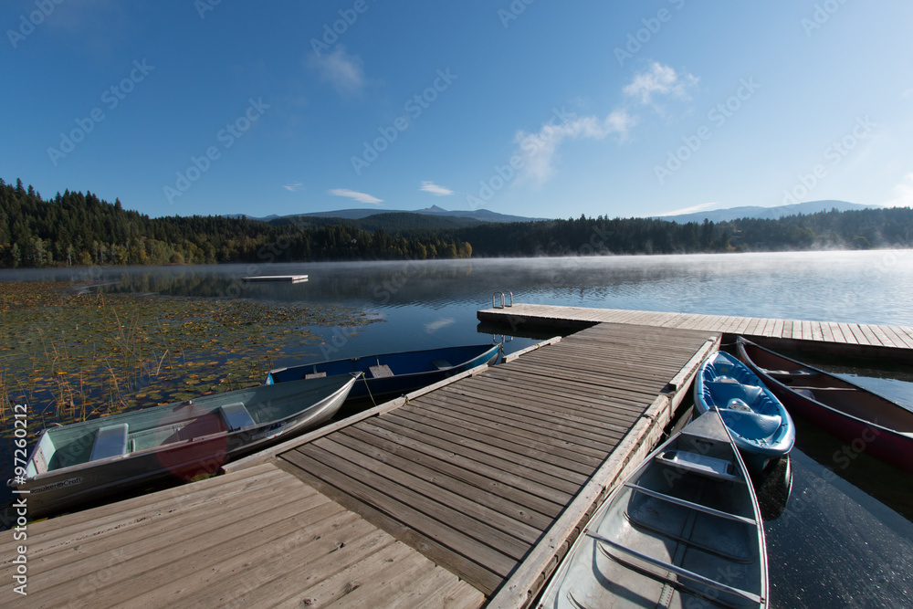 Obraz premium See mit Nebel