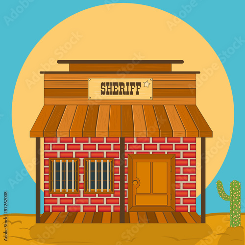 old western building - sheriff