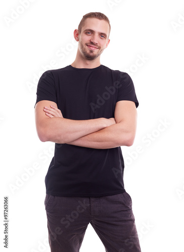 Man in a black shirt