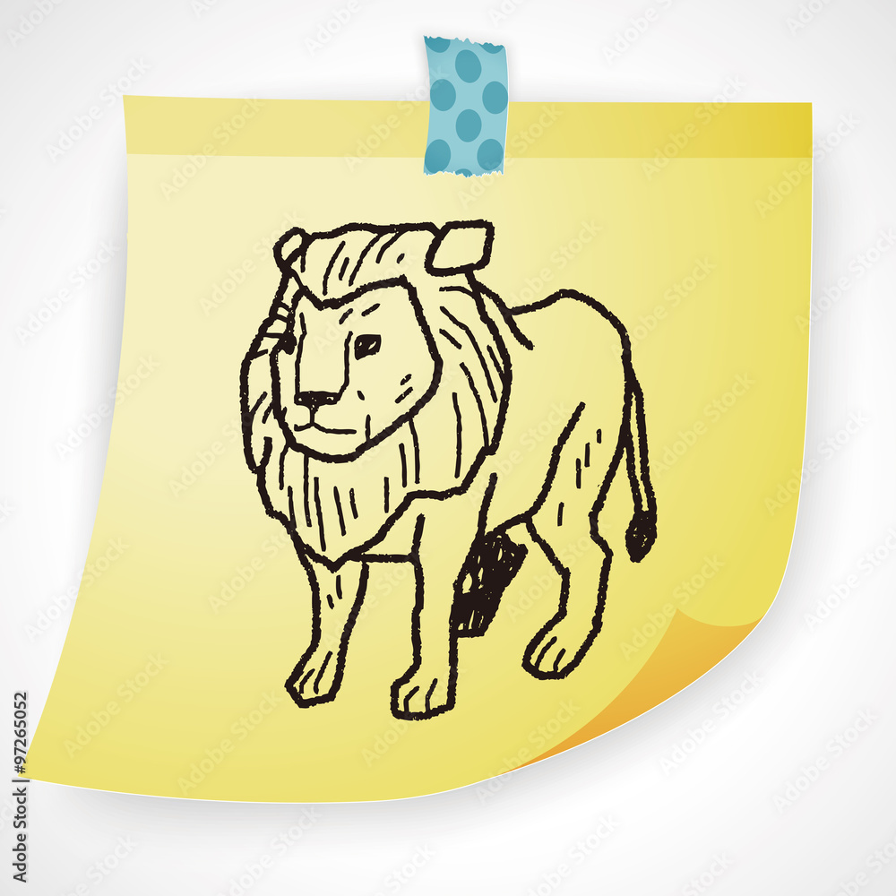 lion doodle lion doodle