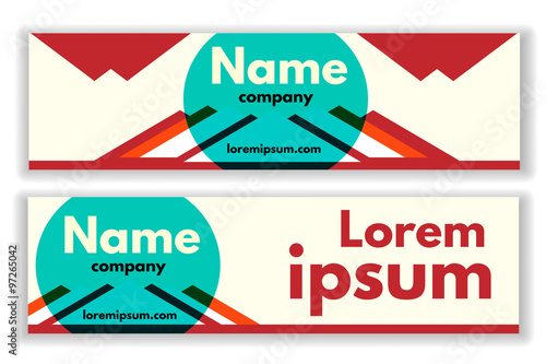 Vector business banner