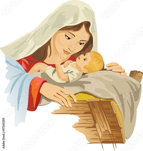Virgin Mary with Jesus in her arms