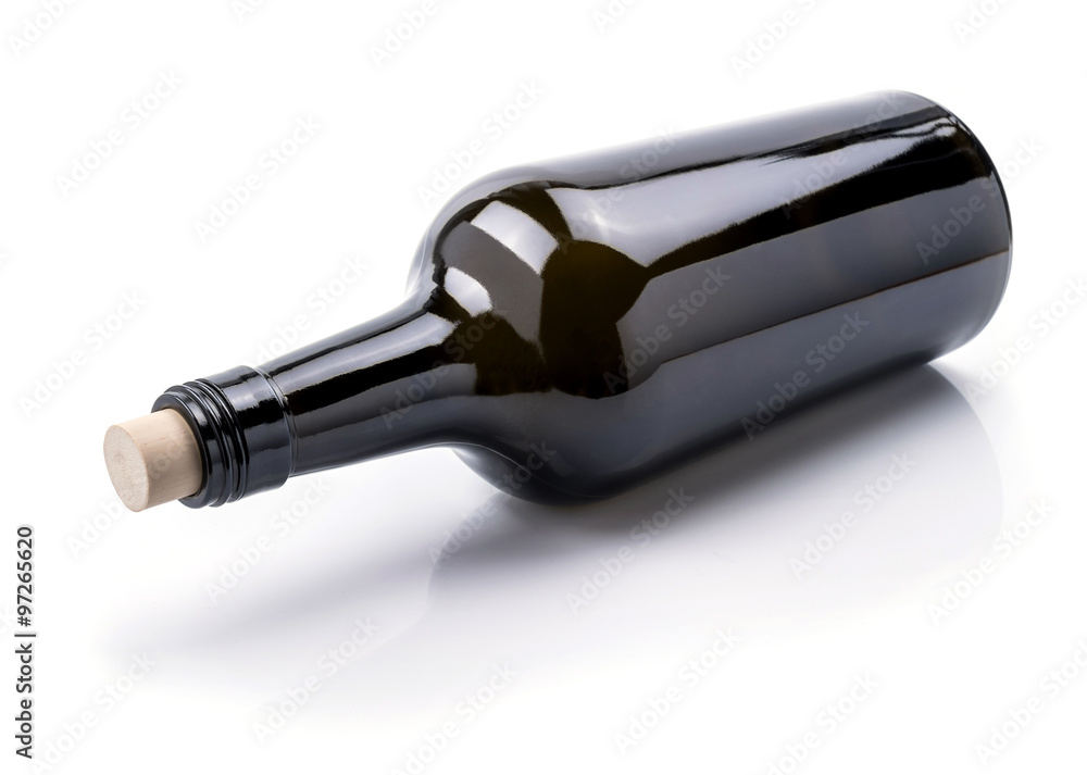 Empty glass wine bottle Empty glass wine bottle